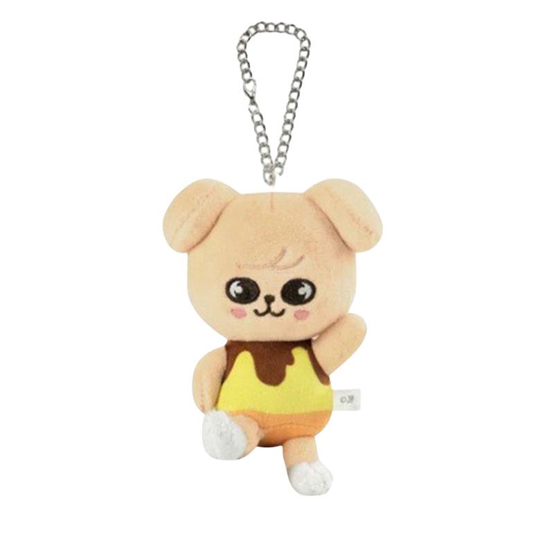 Jyp Felix Pluszowy Breloczek Zawieszka do Torebki Urocza Kreskówkowa Roślina Zabawka Miękki i Puszysty Design Białego Kota