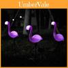 Lâmpada de Flamingo Solar Impermeável Decoração de Jardim Com Luz LED Para Uso em Gramado e Pátio