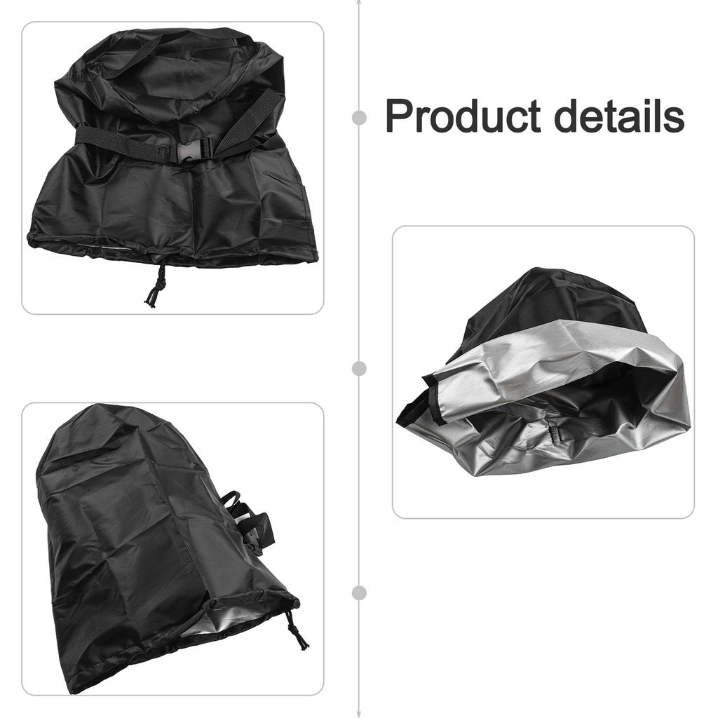 Waterproof and dustproof cover for outdoor swimming pool filter water pumps constructed with 420D Oxford cloth sized at 22x35cm