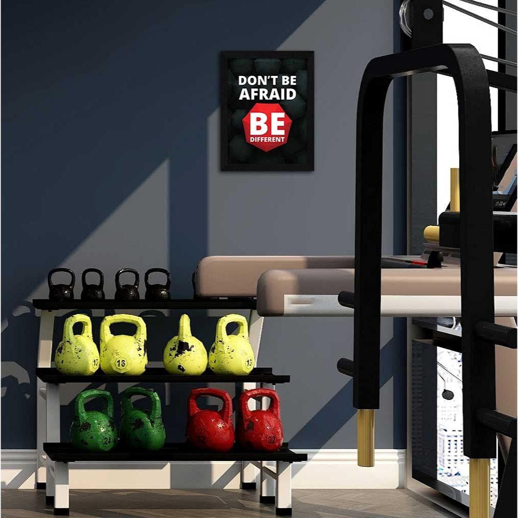 Cytat motywacyjny Bądź inny Obraz na ścianę w ramie, Wielokolorowy, Motywacyjny, 10 x 13 cali, Zestaw 1