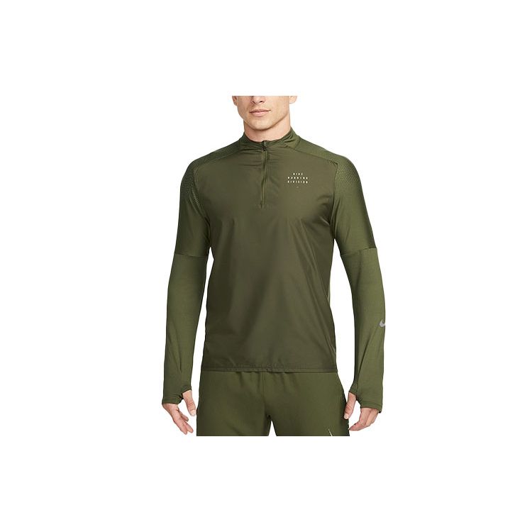Nike Dri-FIT Run Division Flash Element Langarm-Laufshirt Herren Oberteile Grün DD6029-326
