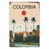 DORA Tin Sign Vintage Metal Tin Sign Art Plaque Travel Landscape Plate Home Bar Cafe Room Wall Decor Amsterdam Ireland Canada