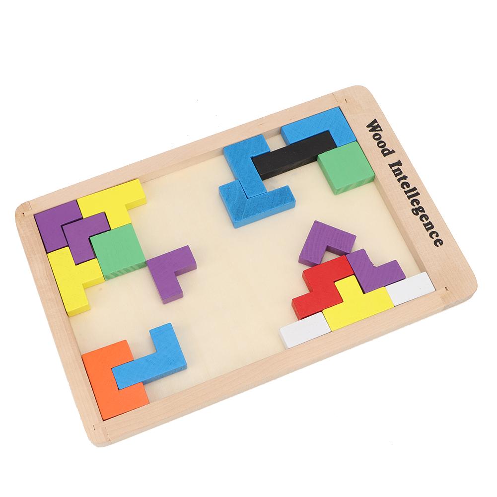 Wooden Colorful Children Kids Puzzle Jigsaw Toy  Building Block Educational Toy