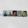 Abstrakte Kunstbrosche: Mona Lisa, Van Gogh, Venus – Vielseitiges Rucksack- und Hemd-Accessoire