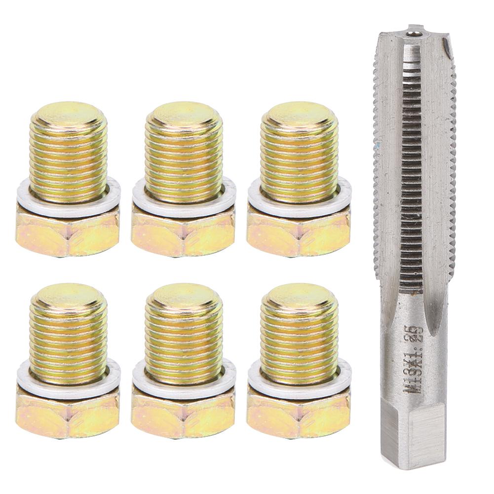 M13 X 1.25MM Oil Drain Plug Tap Thread Repair Kit Oil Pan Screws Rethread Tool