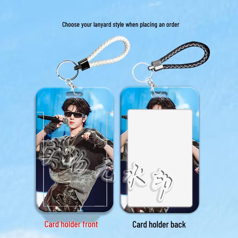 Zhang Guiyuan Student Sliding Card Holder - Handsome Sleeve for Campus, Transportation, or ID Cards