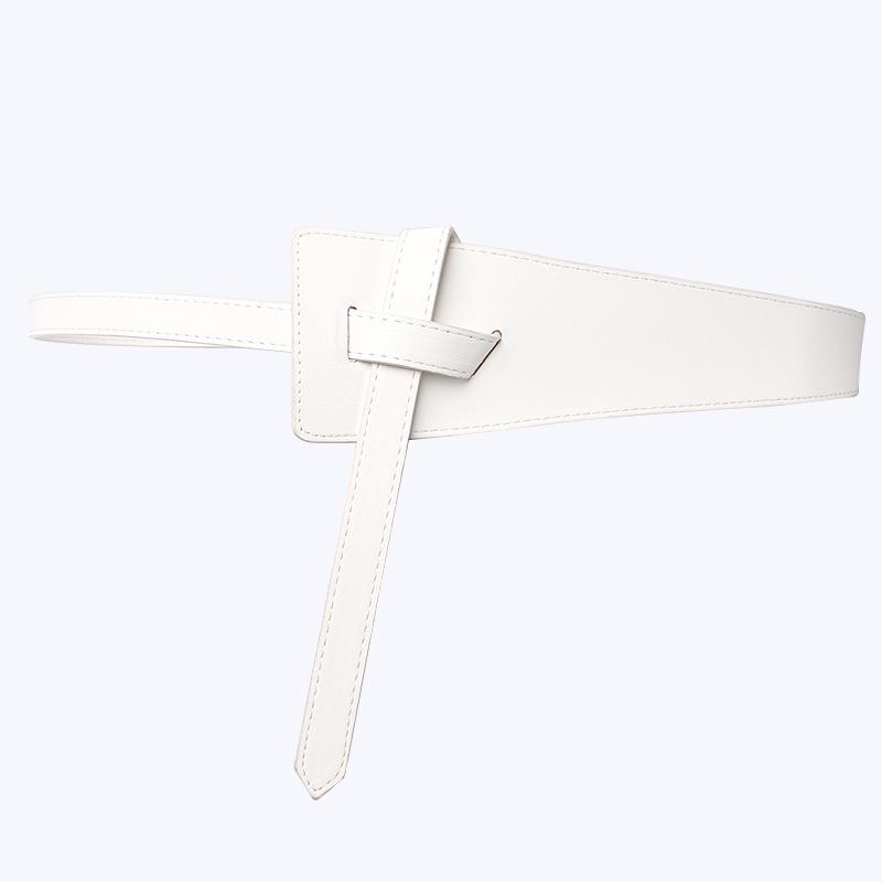 Eleganter Damen Strickmantelgürtel mit geknotetem breitem Bund