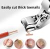 Stainless Steel Toenail Clippers with Curved Blade & Nail Catcher – Ergonomic Precision Trimming for Thick or Ingrown Nails