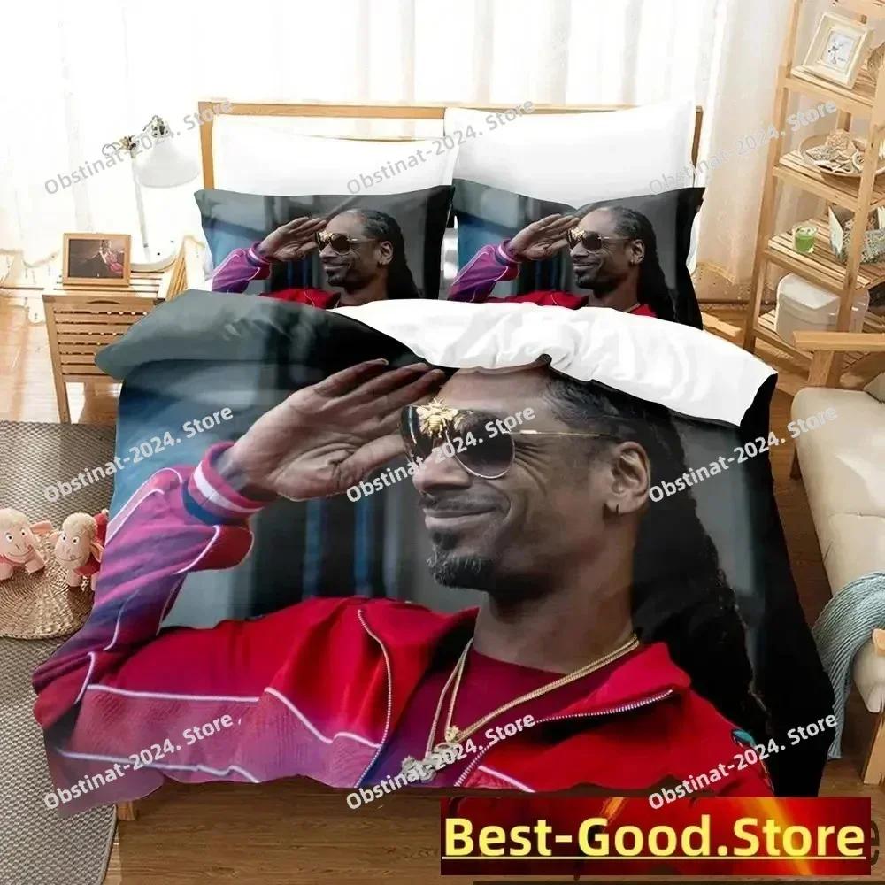 3D Snoop Dogg Rapper Bedding Set Printed single Comforter Quilt Bed Cover Duvet Cover Pillow Case 3 Pieces Sets Kids Adult Size