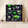 Spooky Cute Zombie Checkerboard 5D Diy Diamond Paintings Mosaic Wall Round Diamond Art Painting Kits Embroidery Crystal Accessories Frameless