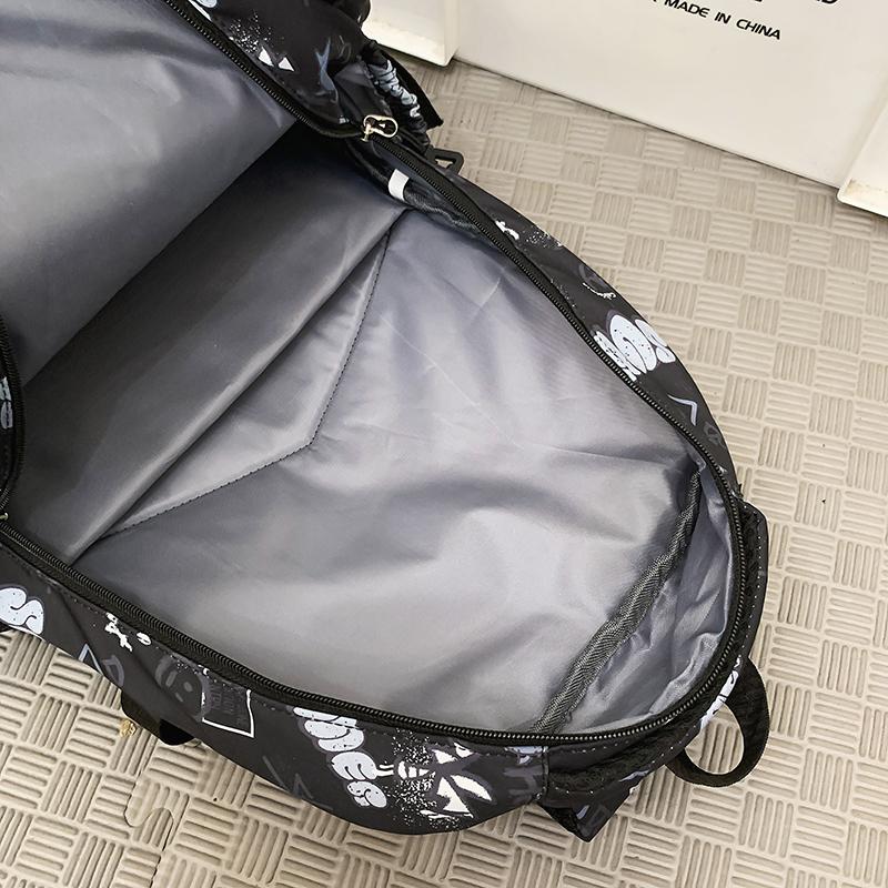 Граффити Принт Школьный Ранец Мужской Класс 4-6 Рюкзак С Монетницей зелёный — фото 8