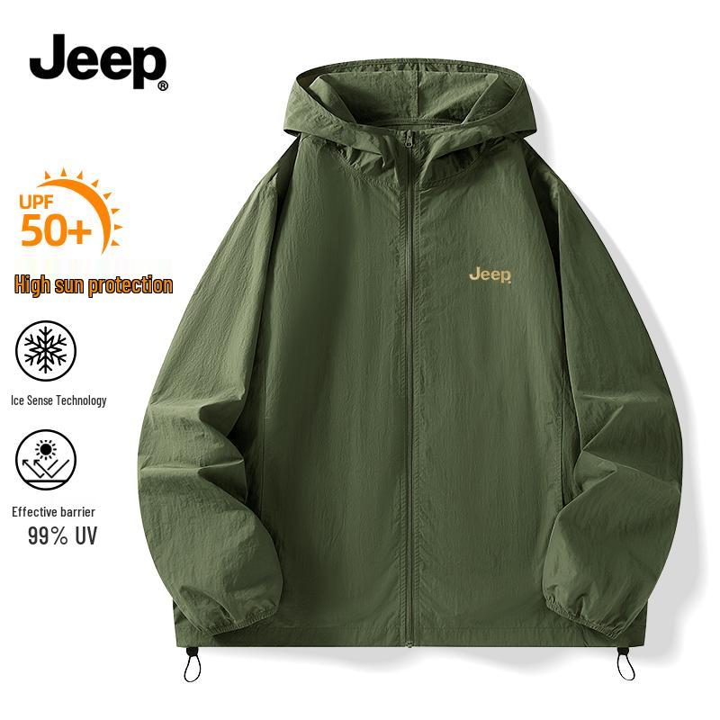 

Мужская летняя куртка JEEP с капюшоном для защиты от солнца XL