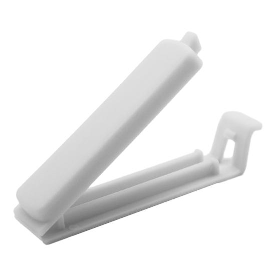 

5Pcs Food Bag Sealing Clips with Silicone Seal Reusable Airtight Clamps for Chips Snacks Tea Leaves Kitchen Storage Organizer 7cm белый