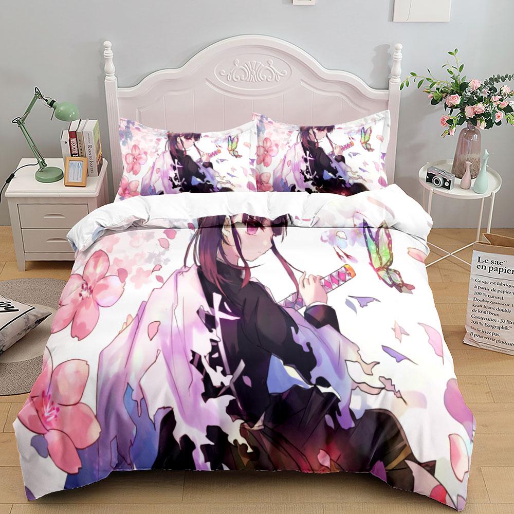 Inosuke Boys Duvet Cover Set EU Single Double King US Twin Full Queen Size slayer Bedclothes