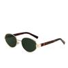 Fashion Oval Metal Sunglasses Women Brand Designer Retro Sport Sun Glasses for Male Female Mirror Eyewear UV400 Lentes De Sol