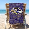 Baltimore Logo Art Quick-Dry Microfiber Beach Towel Super Soft & Absorbent for Bath, Beach, Travel  Bath Time Accessory, Fan gifts
