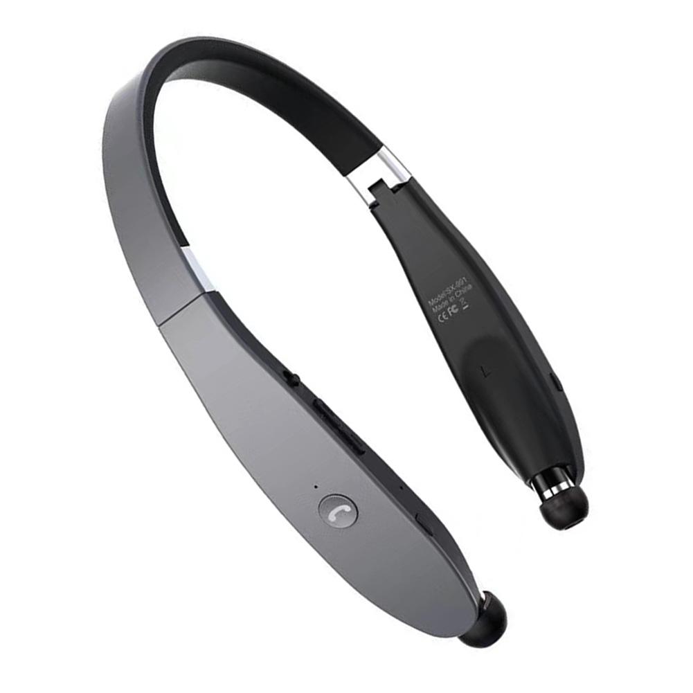 New Wireless Bluetooth 5.0 Neckband Earphones Foldable Headphones Hifi Stereo Earphones Noise Cancelling Headphones with Mic