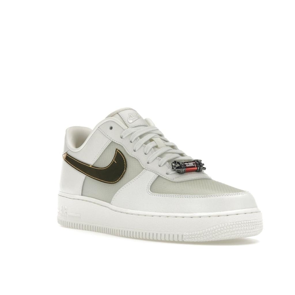 RTFKT x Nike Air Force 1 Low Angel Unisex Sneakers White Summit-White Metallic-Gold FQ3957-100