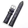 For Fitbit Versa 3/Sense Genuine Leather Watch Band Crocodile Texture Replacement Strap with Stainless Steel Buckle Bracelet
