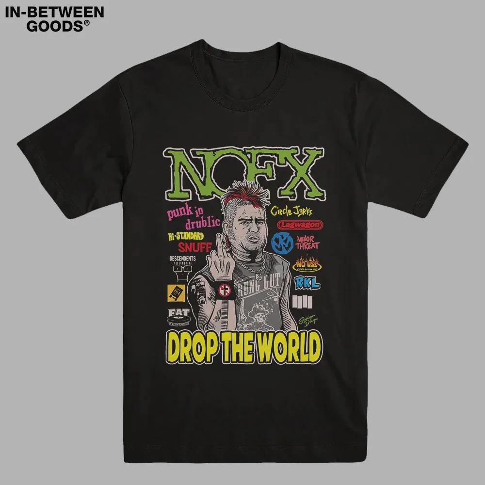 Unisex Short Sleeve Crew Neck Cotton T Shirt Nofx S