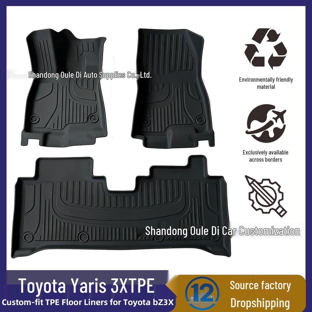 TPE Floor Mats for Toyota Yaris 3X - Protective Car Interior Rug