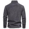 Herren Herbst und Winter Neuheit Stehkragen Halbreißverschluss Langarm Sweatshirt Stehkragen, Herren Fleece-Oberteil