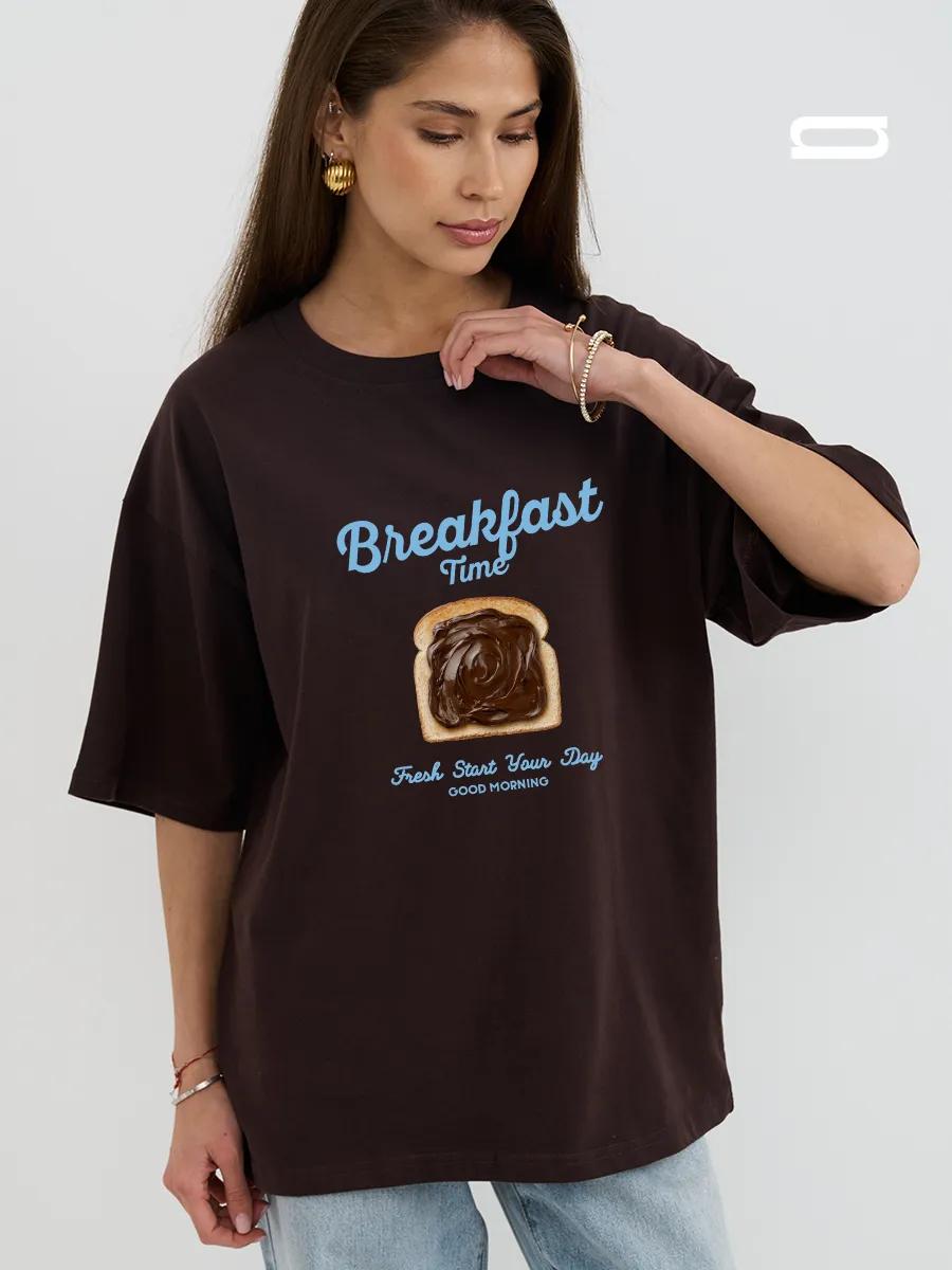 White motorcycle print T‑shirt S