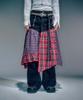 Beikeonteuakaibeu Mira Mixed Wrap Skirt Black