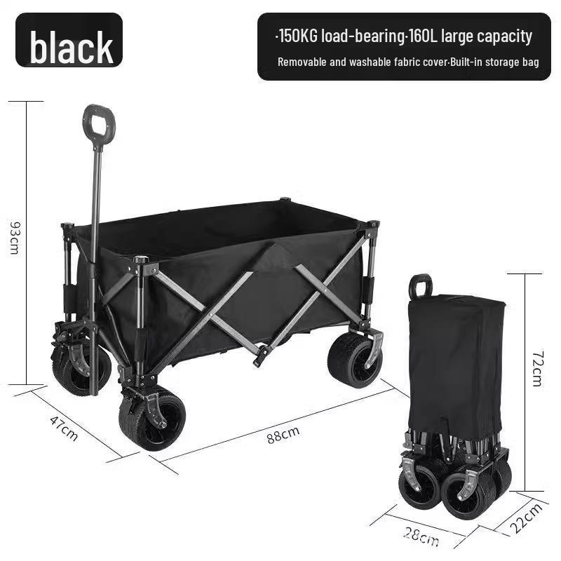 Collapsible Off-Road Metal Camping Trolley