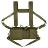 Taktische Brustweste Rig Bag Feldtrainingsweste Multifunktionaler Camouflage-Gurt mit Mehreren Taschen Outdoor Camping CS Match Pack