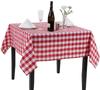 Red Italian Check Tablecloth 140X140Cm Italian Parisian Check Red And White