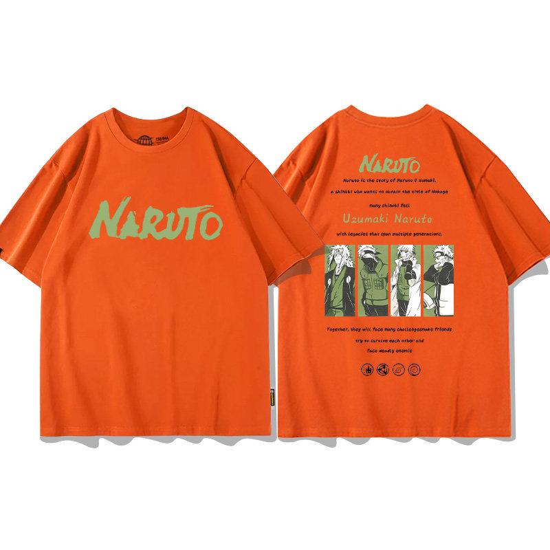 Anime New Childrens Tshirt Naruto Xiao Organizes Six Payne Anime Cotton Doublesided Printing Parentchild Casual Tshirt