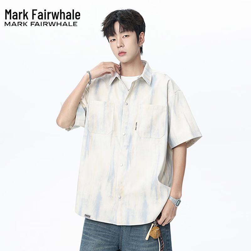 Mark Fairwhale Men s Tie-Dye Casual Shirt 3XL