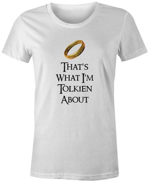

Lord Of The Rings Tolkien Geek Funny Novelty Gift Womens T-Shirt - Tolkien About 3XL