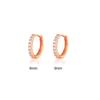 Cao Shi Korean Zircon Diamond Earrings - Simple, Fresh, Round Ear Buckle for Women
