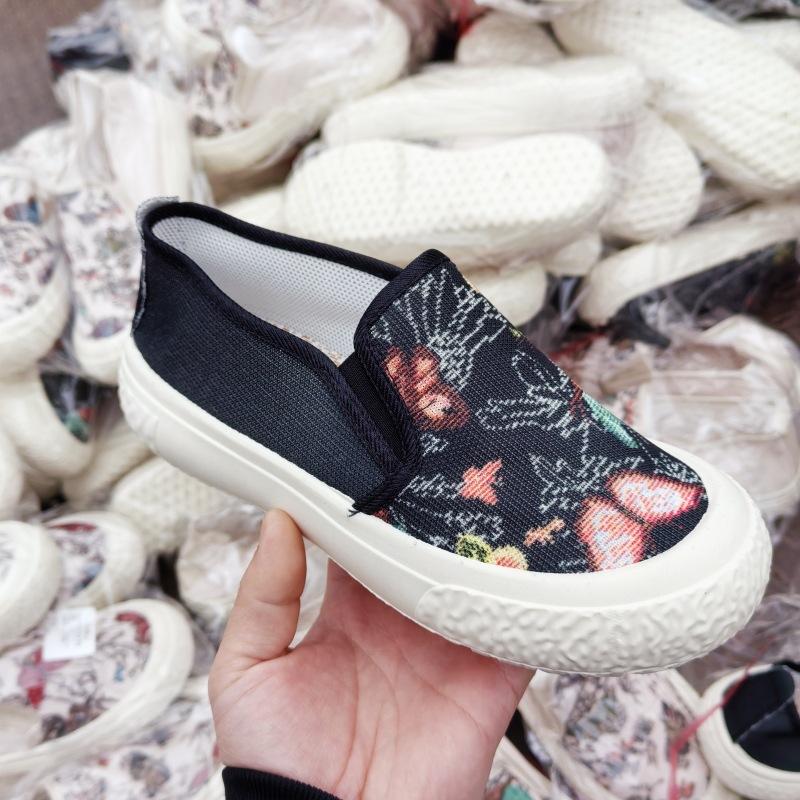 Shoes women's spring new floral shoes casual canvas shoes soft-soled bag head cloth shoes light women's shoes