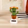 Solar Beach Girl Swing Car Cactus Automatic Ornament Interior Dashboard Decor