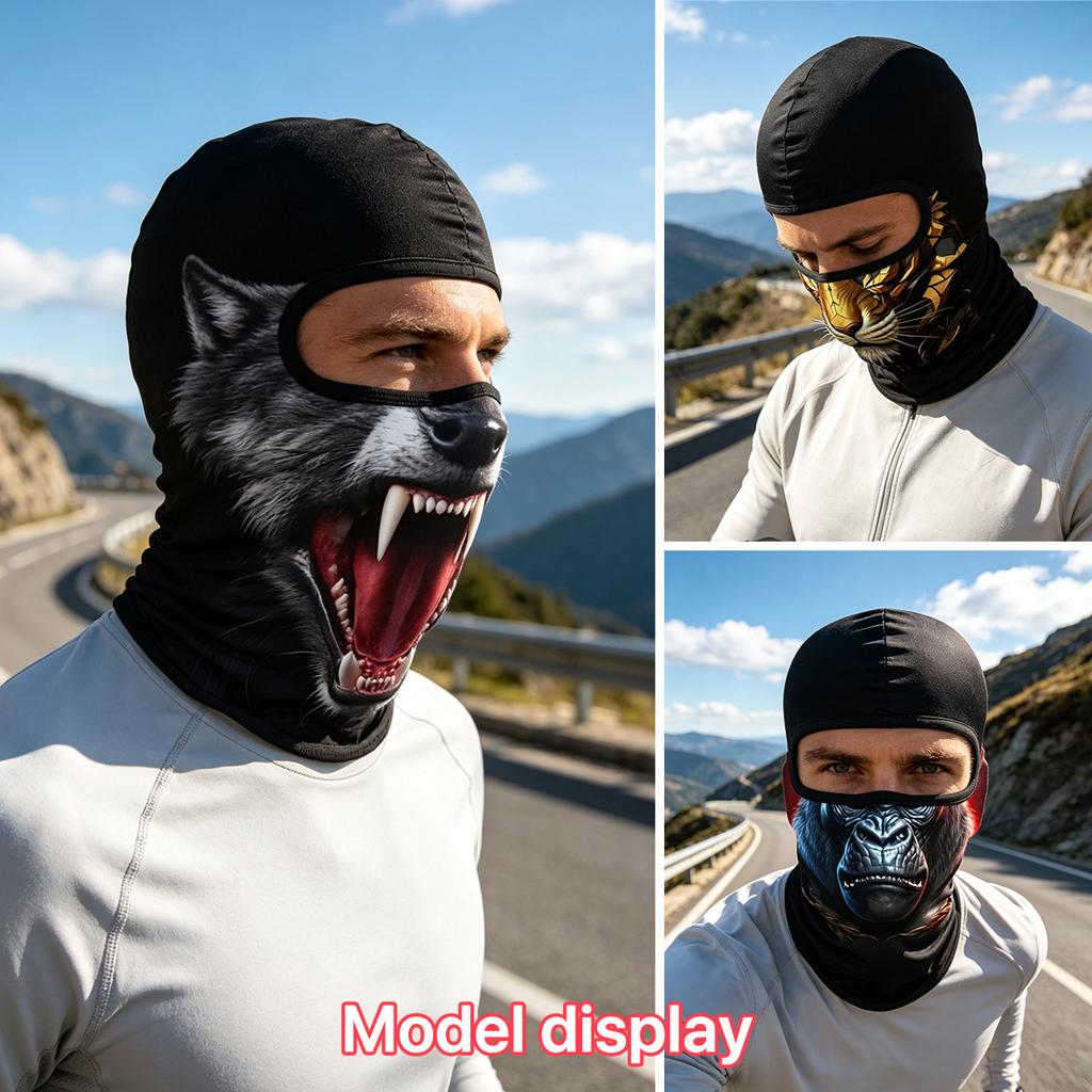 Summer Cooling Balaclava Face Hood, Quick Dry Stretch Neck Gaiter, Anti-UV Windproof Cover for Outdoor Hiking Running