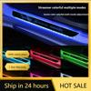 Hrmfq5 Car Sticker For Mercedes Benz Car LED Wireless Welcome Pedal Light Door Sill Light For AMG A C E V Class GLA Sprin