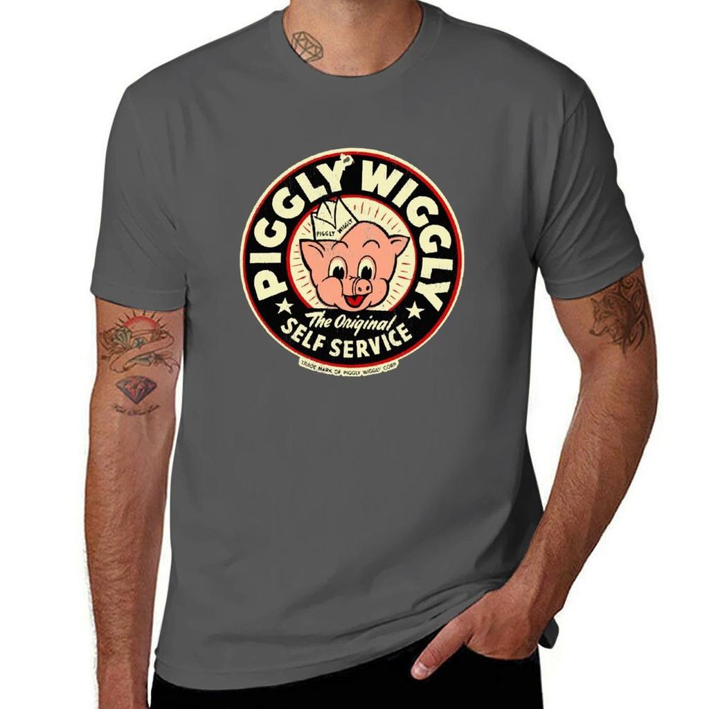 Piggly Wiggly Vintage Aged TShirt Athletic Quick Dry TShirt for Unisex