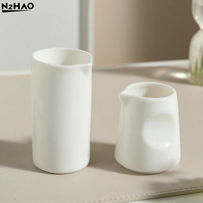 S,L  Smalbekers Witte Keramiek Melkkan Koffiemelkbeker Melkkan Sauspan Sausbeker Koffieservies Melkkan Kruidenpotten