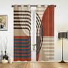 Cortina de Dormitorio Cocina Cortinas Geométricas Abstractas Boho Cortinas para Sala de Estar Artículos Decorativos