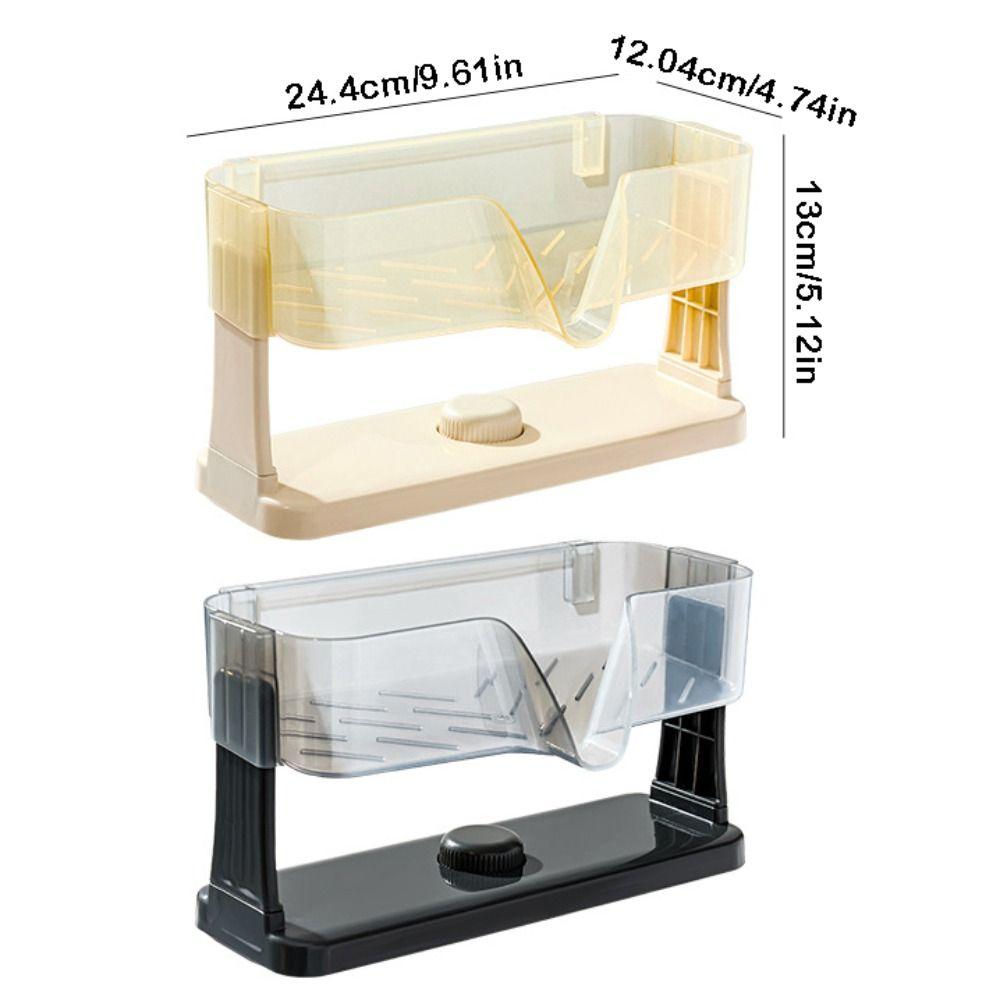 Suction Cup Kitchen Sink Storage Rack Save Space Waterproof Dishcloth Organizer Quick Dry Detachable Sponge Self-draining Tray