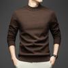 Winter Thick Jacquard Knit Sweater with Half-High Collar for All Ages