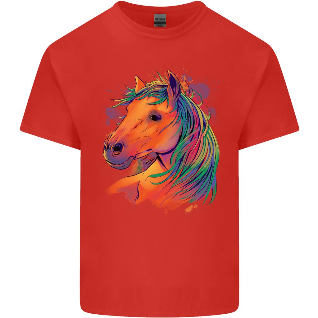 Horse Head Equestrian Unisexs Light Cotton TShirt
