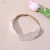 Delicate Embroidered Infant Headband White Lace Design Comfortable Hair Decoration for Photography Parties Daily Use