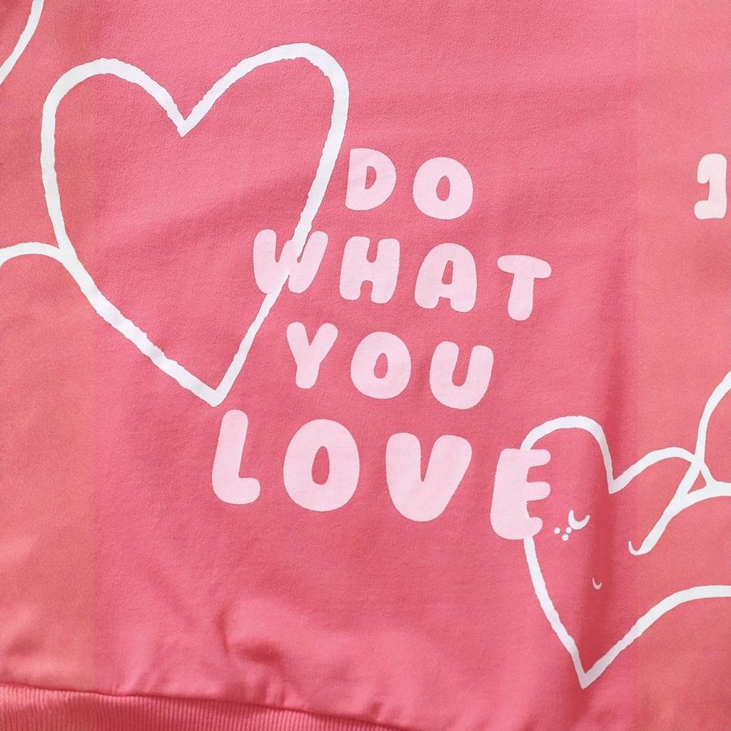 Cute Long Sleeve Cartoon Kids Set - Casual T-Shirt Outfit