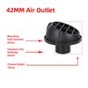 Air Vent Outlet 42/60/75mm Diesel Heater Vent Outlet Diesel Parking Heater Ducting Warm for Webasto Diesel Parking Heater