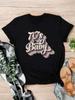Unisex's "70's Baby" Print Round Neck Graphic T-Shirt, Vintage Graphic Unisex's T-shirt, Trendy Casual Short Sleeve Unisex's T-shirt