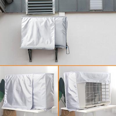Cubierta para Aire Acondicionado de 4 Tamaños Cubierta para Dispositivo Exterior Cubierta para Unidad Principal Impermeable Anti-Polvo Anti-Nieve Bolsa de Limpieza Protector